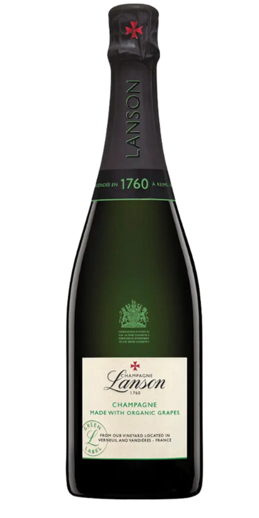 Champagne Lanson, Green Label, Organic Champagne, 750ml