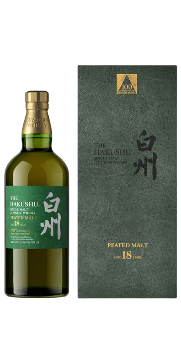 The Hakushu, 100th Anniversary Edition, 18 Year Old, Peated Single Malt Whisky, 750ml