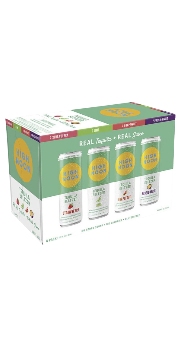 High Noon, Tequila Seltzer Variety Pack - 8 x 12oz can