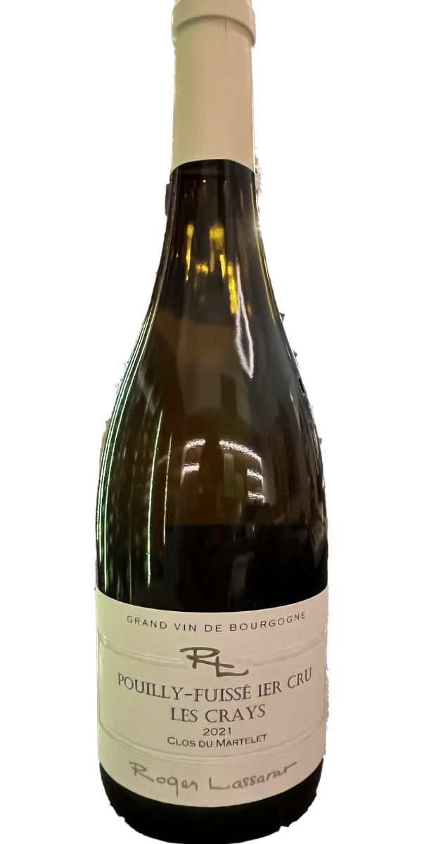 Domaine Roger Lassarat, Clos de Martelet Monopole, Pouilly-Fuisse 1er Cru, 2021