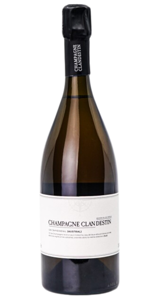 Champagne Clandestin, Les Semblables, Austral, Blanc de Noirs, Brut Nature, 2018, 750 ml