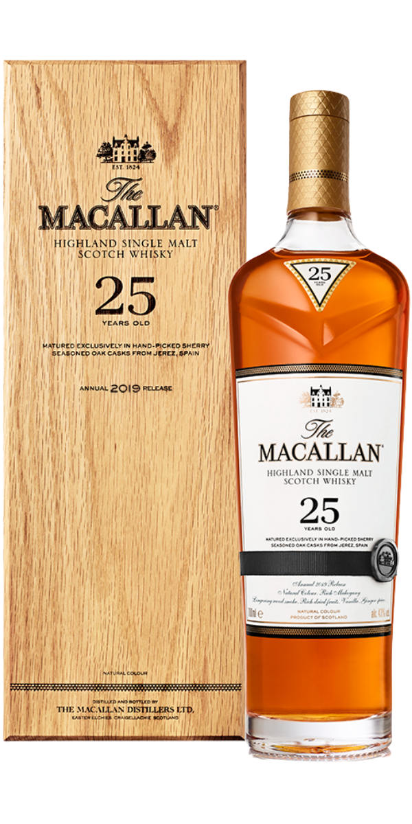 Macallan, 25 Years Old, Sherry Oak Cask, Bottled 2022, 750 ml