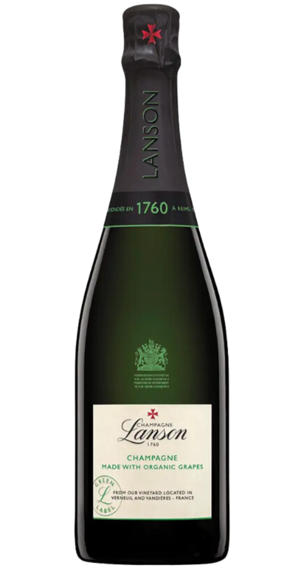 Champagne Lanson, Green Label, Organic Champagne, 750ml