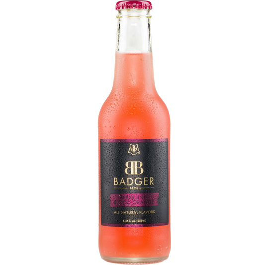 Badger Bevs, Sparkling Blood Orange, 250ml