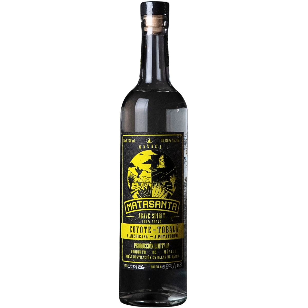 Matasanta, Mezcal Artesanal, Coyote Tobala, 750ml
