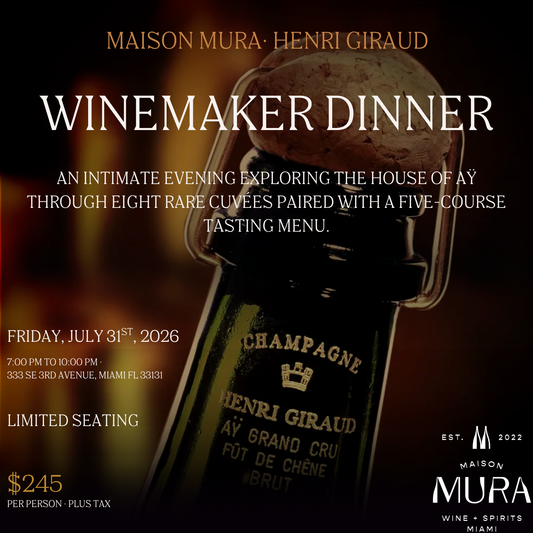 Henri Giraud Winemaker Dinner - Friday July 31st 2026 - 7pm
