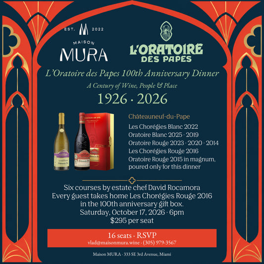 L’Oratoire des Papes 100th Anniversary Dinner 10/17/26