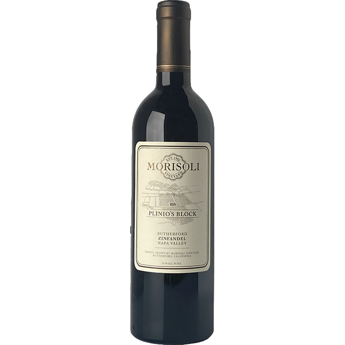 Morisoli Vineyard, "Plinio's Block", Zinfandel, Rutherford, California, 2024