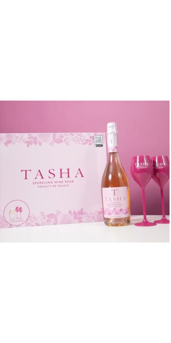 Tasha Gift Box (includes 1 bottle and 2 glasses)