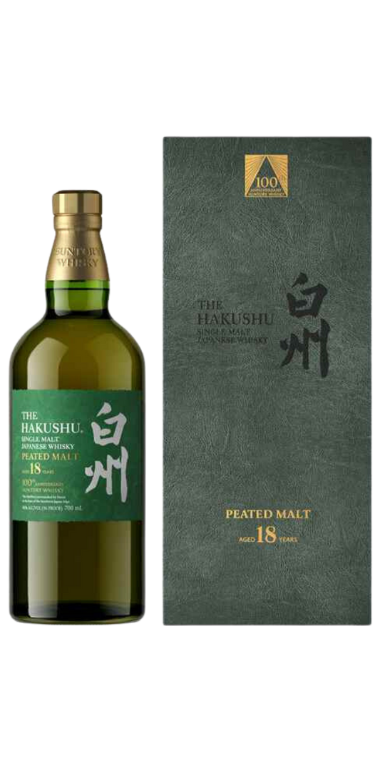 The Hakushu, 100th Anniversary Edition, 18 Year Old, Peated Single Malt Whisky, 750ml