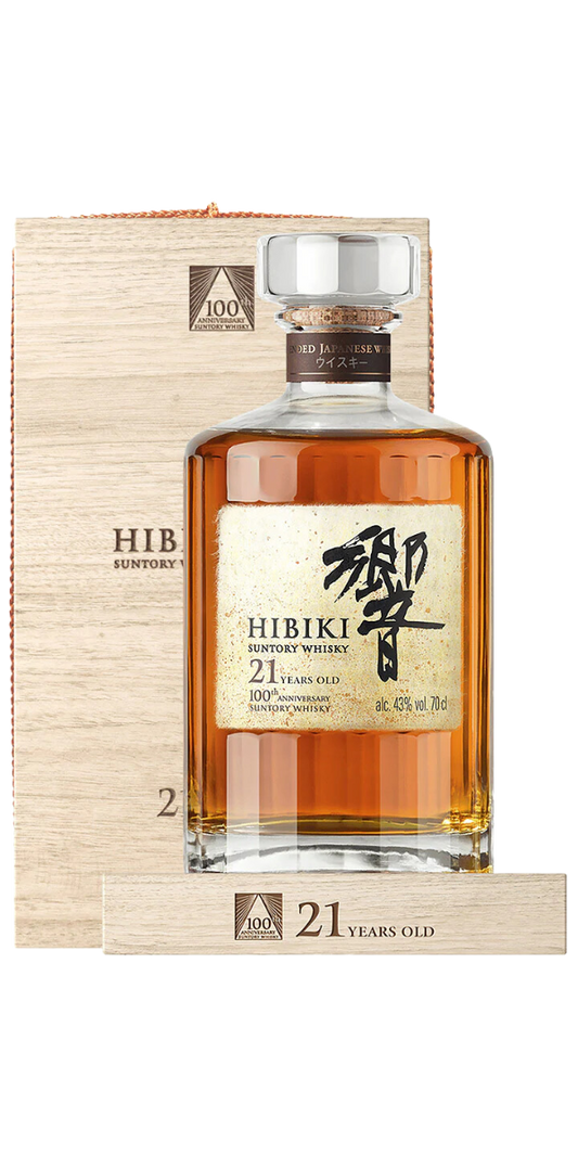 Hibiki (Suntory), 21 YO Mizunara Oak, 100th Anniversary Edition, Blended Whisky, 750 ml
