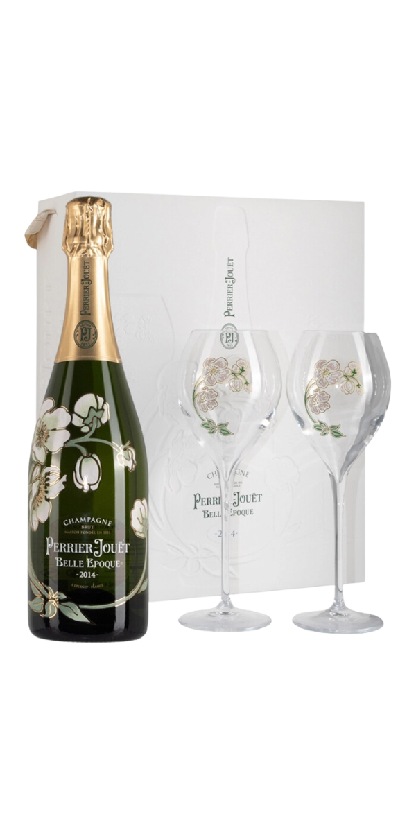 Champagne Perrier Jouet, Belle Epoque, 2014, Gift box with 2 glasses, 750 ml