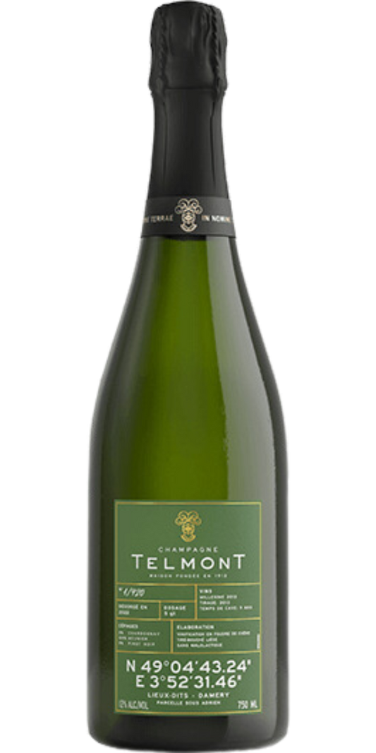 Champagne Telmont, Lieux-Dits Parcelle Sous Adrien, 2012, 750 ml