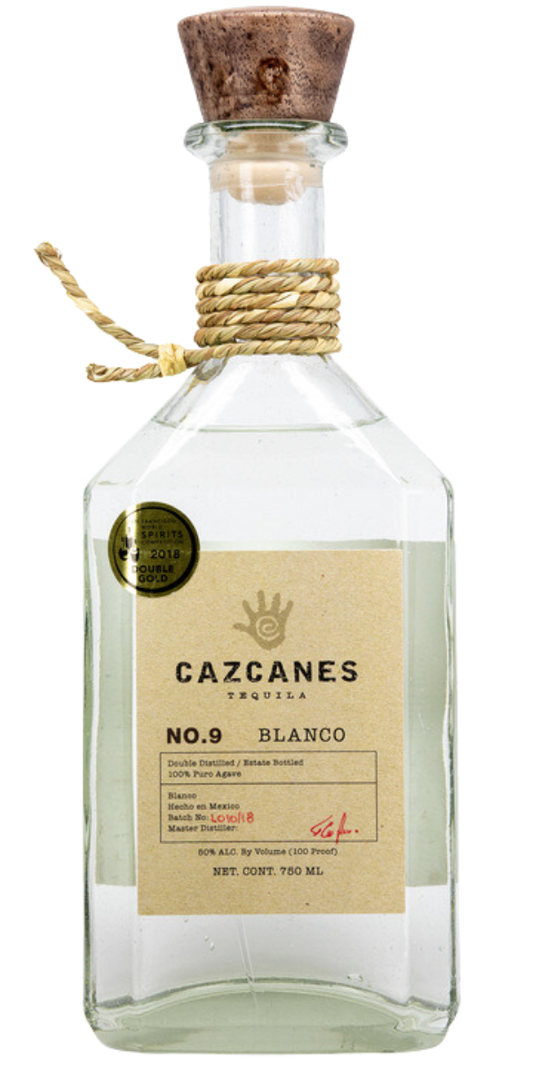 Cazcanes No.9, Blanco Tequila, 100Proof, 750ml