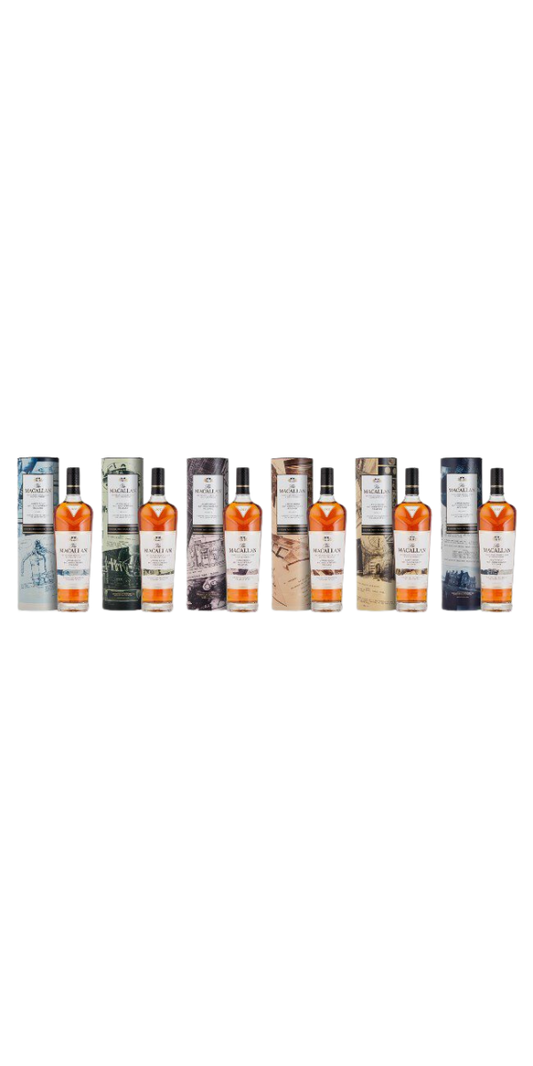 Macallan, James Bond, 60th Anniversary Release, Decade 1-6 set