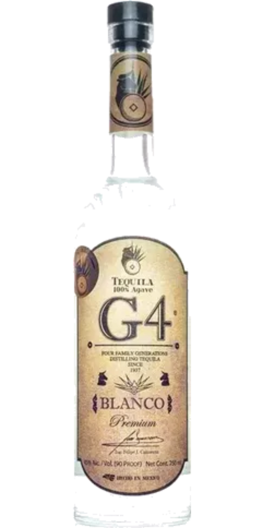 G4, Tequila Blanco, Fermentada De Madera, 750ml