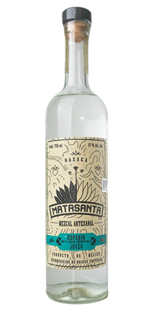 Matasanta, Mezcal Artesanal, Espadin Joven, 750ml