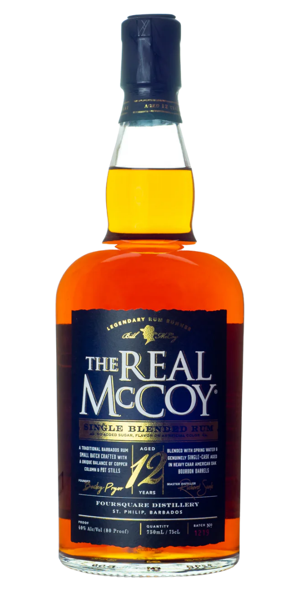The Real McCoy 12, Singe Blended Rum, 750ml
