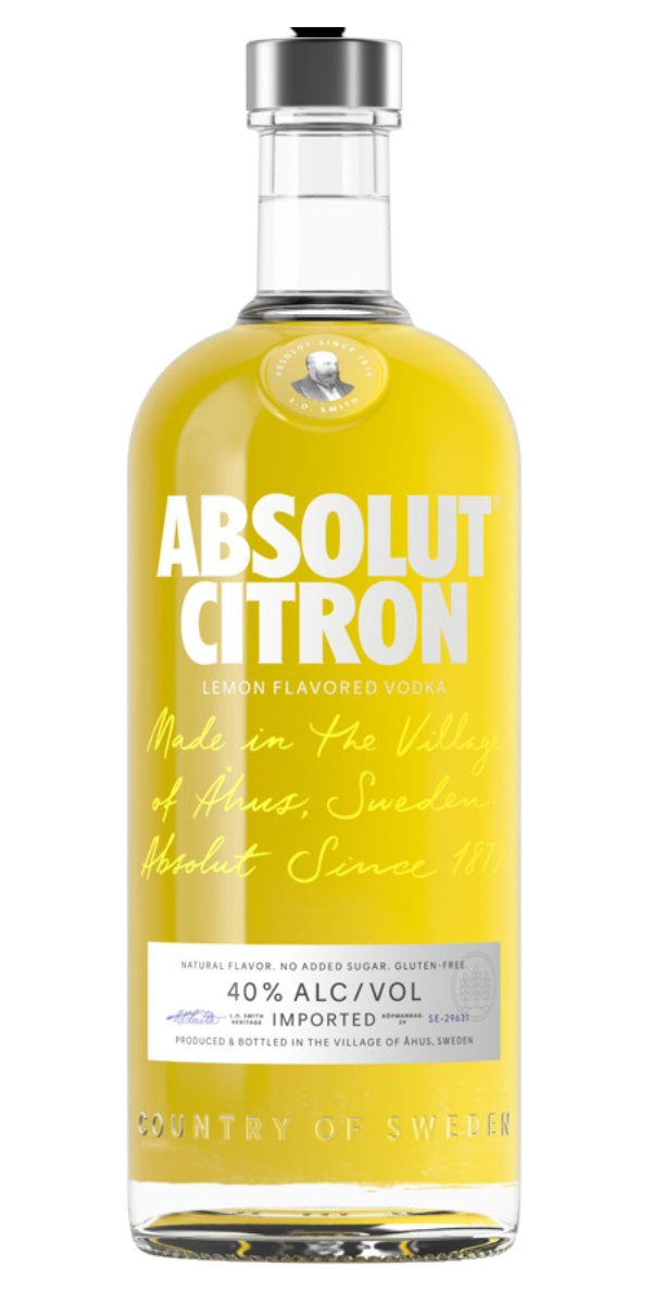 Absolut Citron Vodka, 1000ml