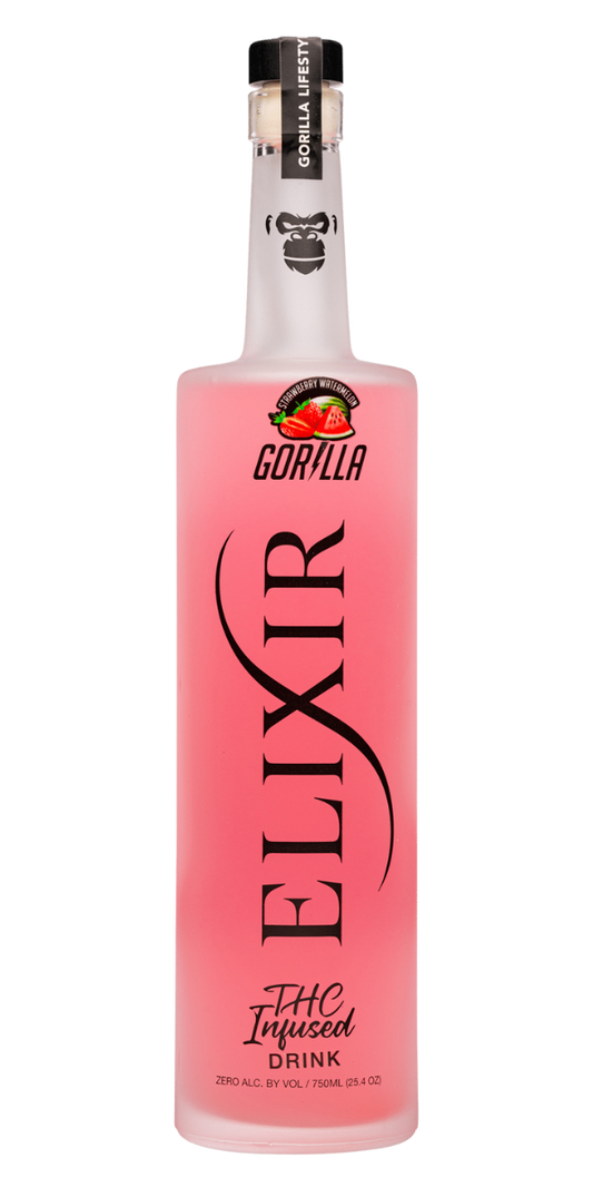 Elixir, THC Infused Drink, Strawberry Watermelon, 750ml