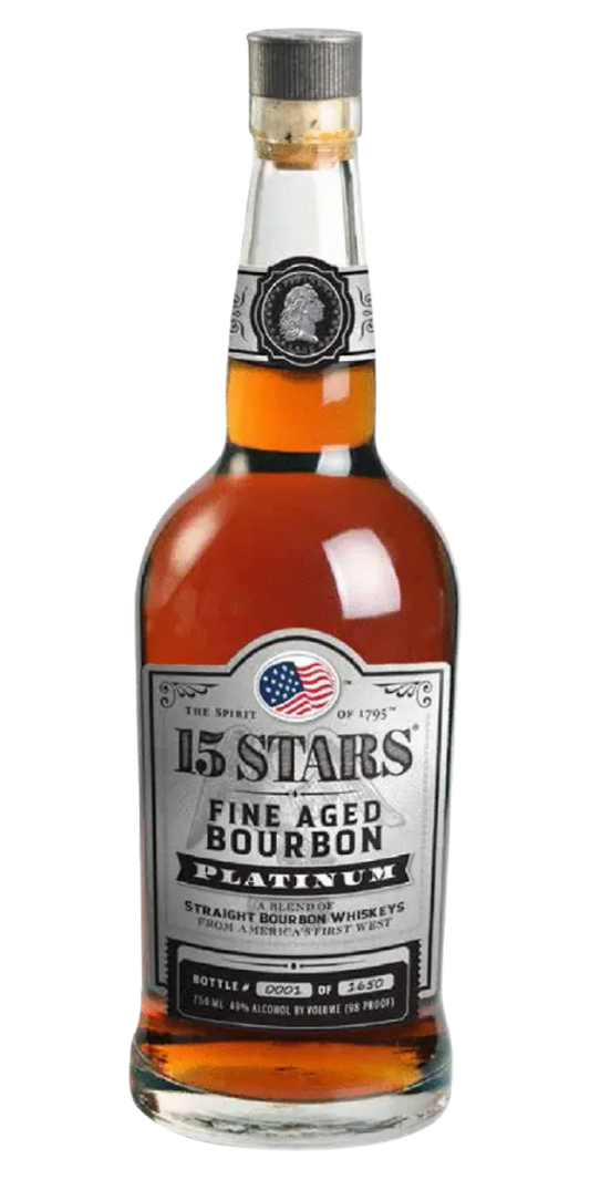 15 Stars, Platinum, Straight Kentucky Bourbon Whiskey, 750ml