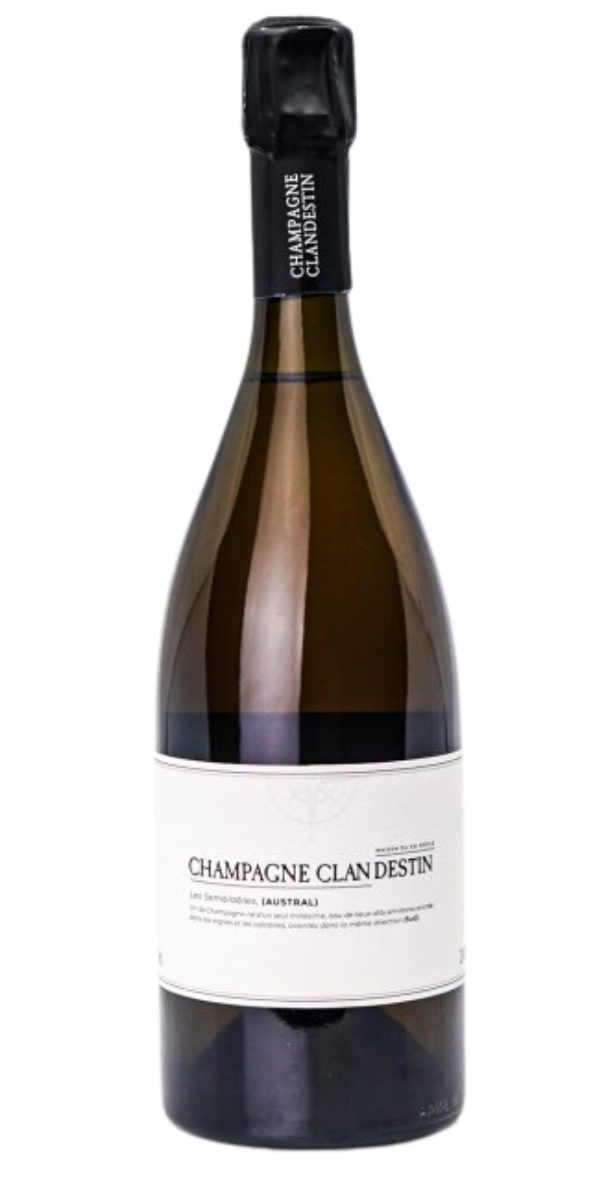 Champagne Clandestin, Les Semblables, Austral, Blanc de Noirs, Brut Nature, 2018, 750 ml