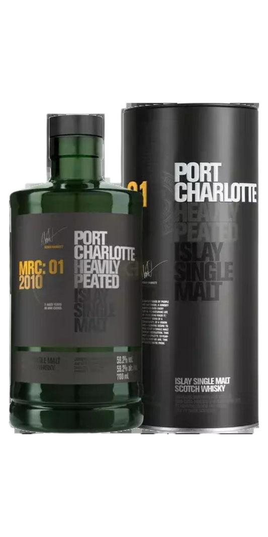 Bruichladdich, Port Charlotte, MRC 01 Heavily Peated Islay Single Malt Scotch Whisky, 750ml