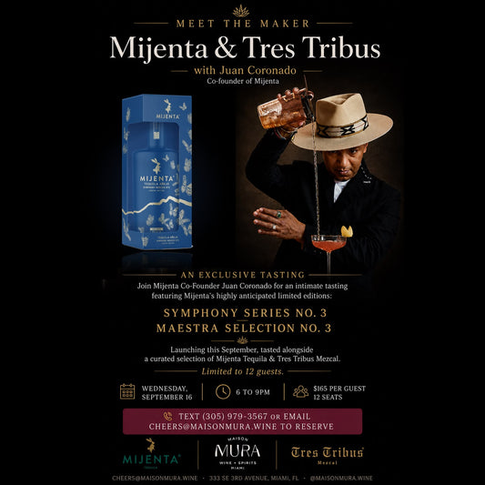 Mijenta & Tres Tribus A tequila and mezcal masterclass with Juan Coronado, September 16, 2026
