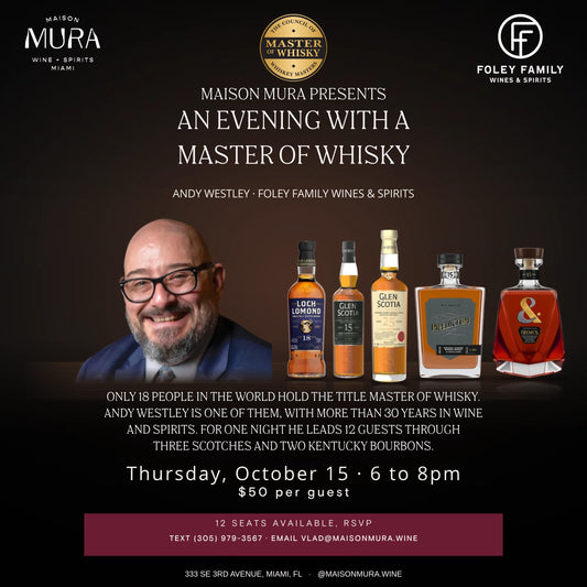 An Evening with a Master of Whisky: Andy Westley, Thursday, October 15th