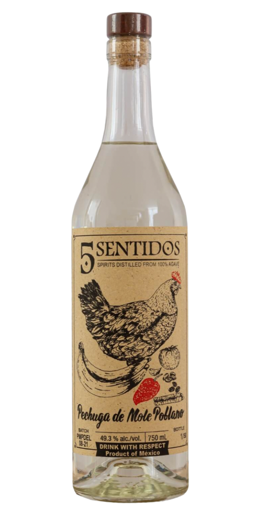 5 Sentidos, Pechuga de Mole Poblano Tequila, 750 ml