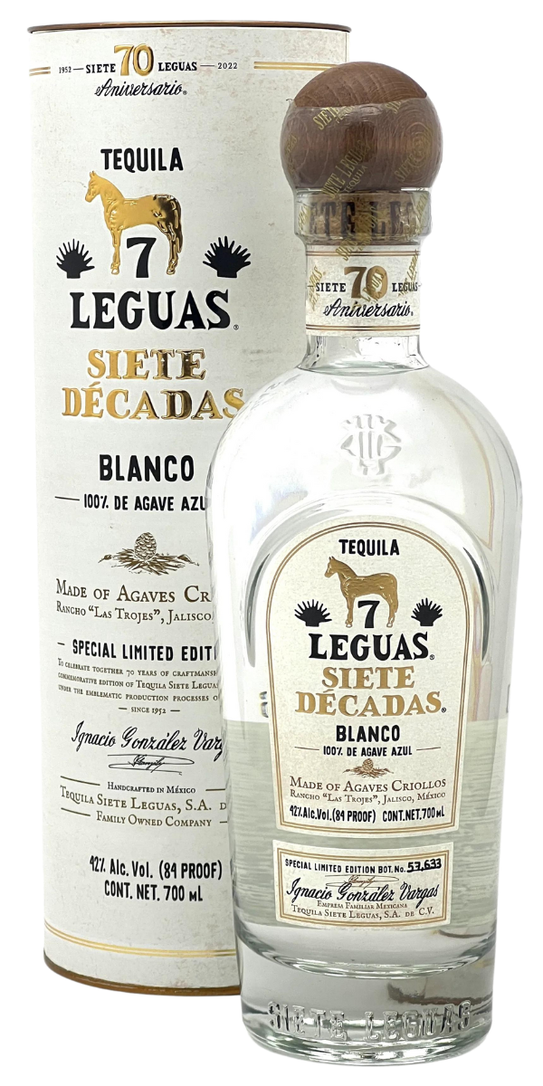 Siete Leguas, Decadas Blanco Tequila, 700 ml