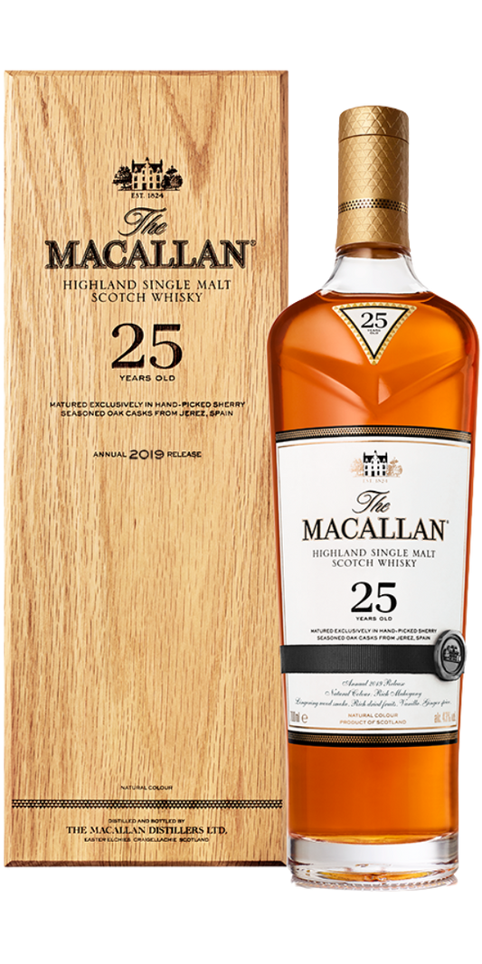 Macallan, 25 Years Old, Sherry Oak Cask, Bottled 2022, 750 ml