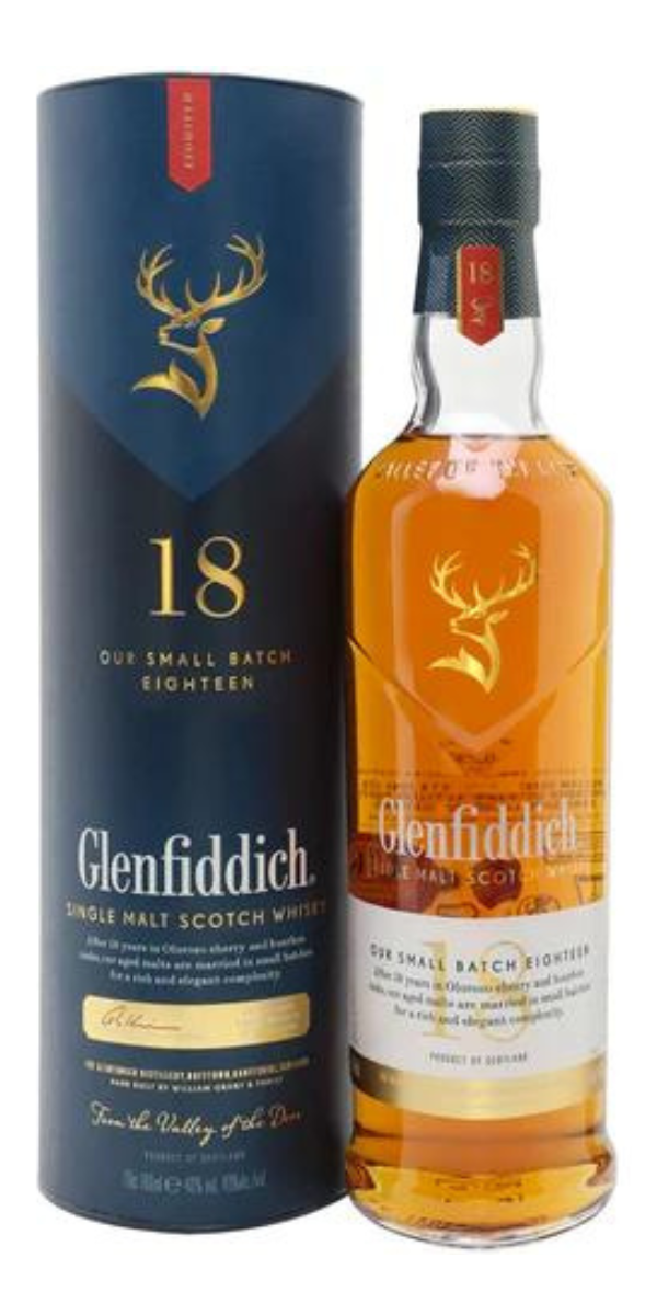 Glenfiddich, Single Malt 18YO, Speyside, 750 ml
