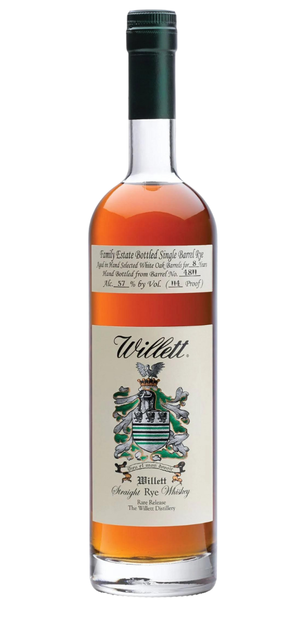 Willett, Straight Rye Family Estate Bottled Whiskey, 750 ml