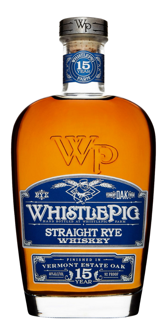 WhistlePig, Straight Rye Estate Oak 15YO, 750 ml